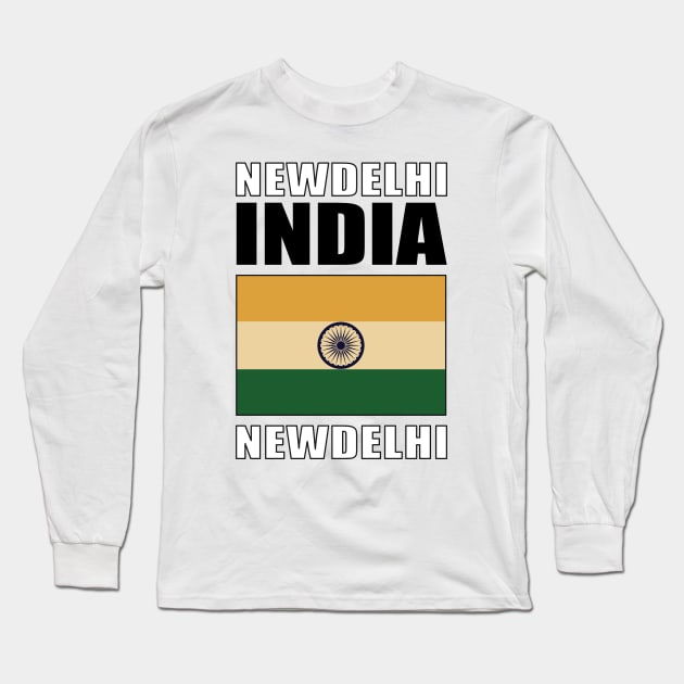 Flag of India Long Sleeve T-Shirt by KewaleeTee